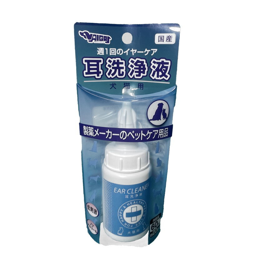 【日本製】竉物用-内外製薬 耳部清潔液 60ml